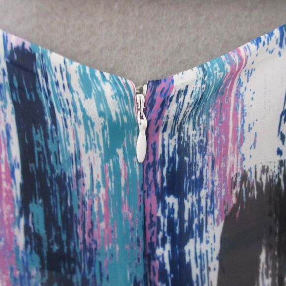 Catherines Dress Plus 2X Midi Artsy Flowy Sleeveless NWT $79 Asymmetrical - Picture 12 of 13